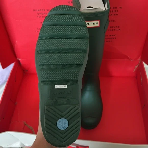 NIB Hunter Womens Original Tall Boot - Hunter Green - US 6 / UK 4 / EU 37 - Picture 4 of 13